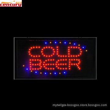 wholesale china factory price COLD BEER animated led sign